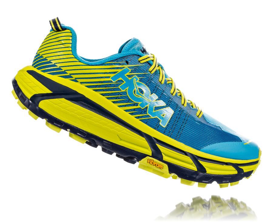 Hoka One One Spor Ayakkabı Erkek Mavi/Yeşil - Evo Mafate 2 - AC5601748